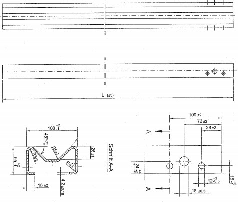 petit pain en acier de profil de sigma de 21KW 45# formant la machine avec 16 étapes formant la station